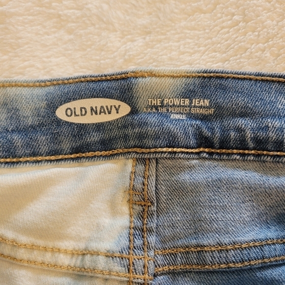 Old Navy 90s The Power Jean Perfect‎ Straight Ankle Bleached Leg Women's Size 8 - Picture 9 of 15